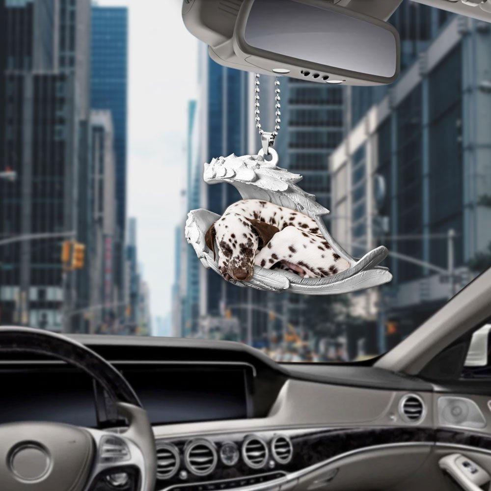 Dalmatian-2022 Sleeping Angel-Two Sided Ornament