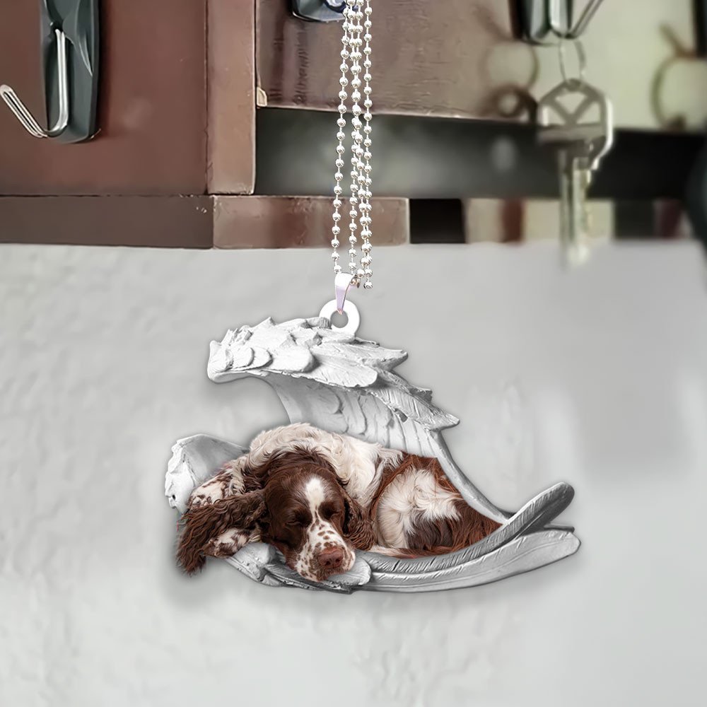 English Springer Spaniel-2022 Sleeping Angel-Two Sided Ornament