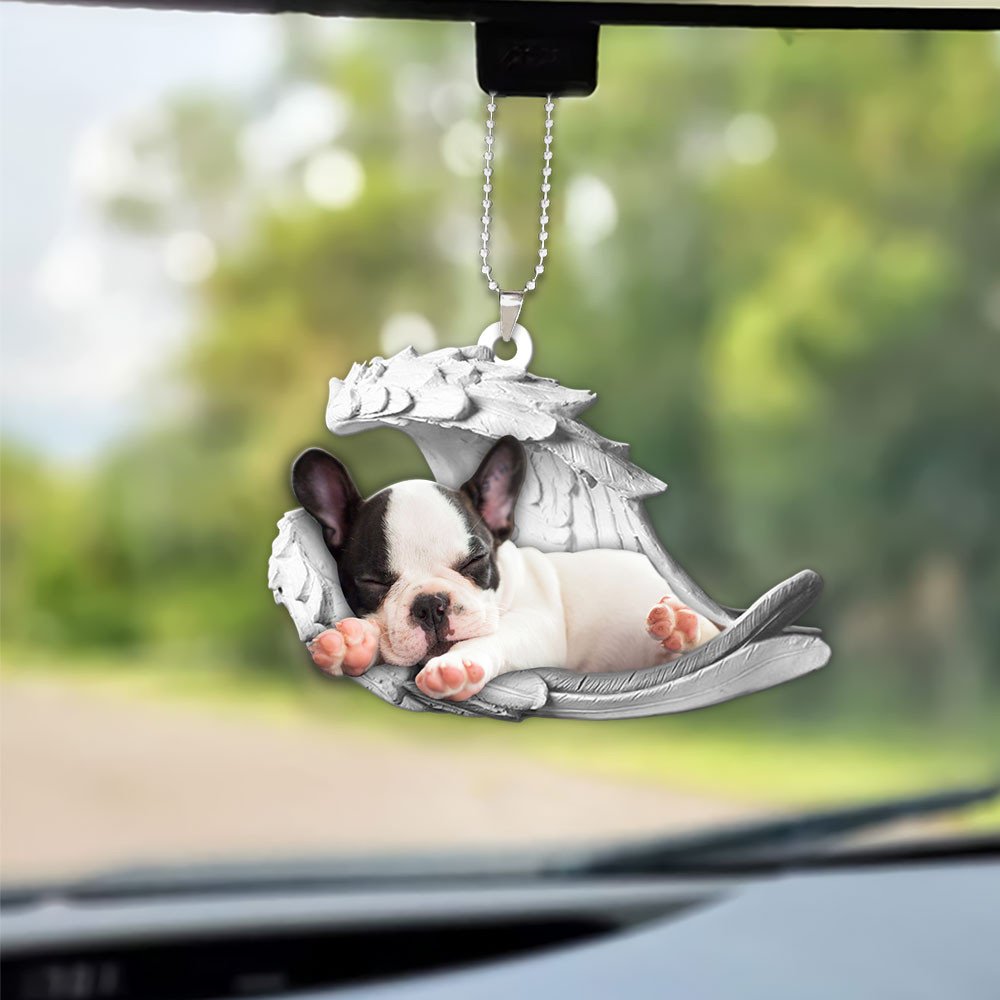 French Bulldog-2022 Sleeping Angel-Two Sided Ornament
