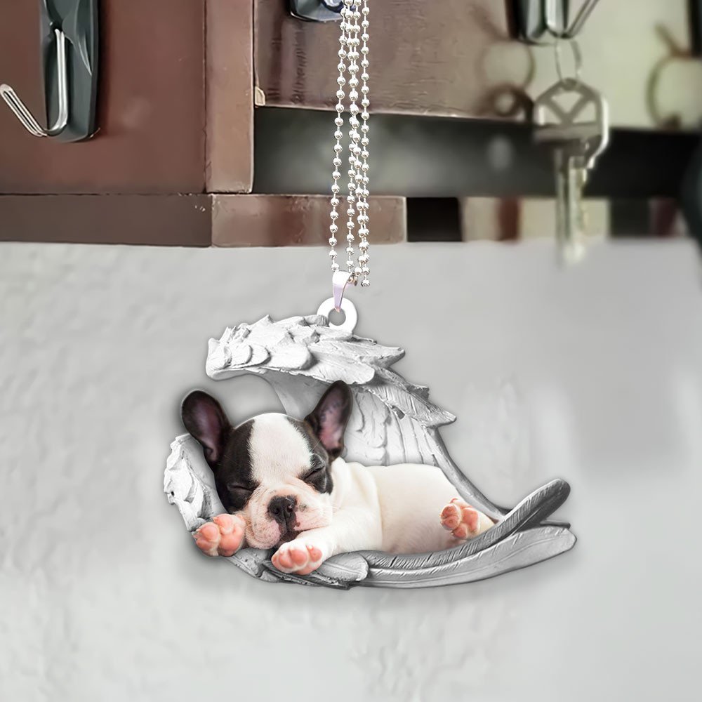 French Bulldog-2022 Sleeping Angel-Two Sided Ornament