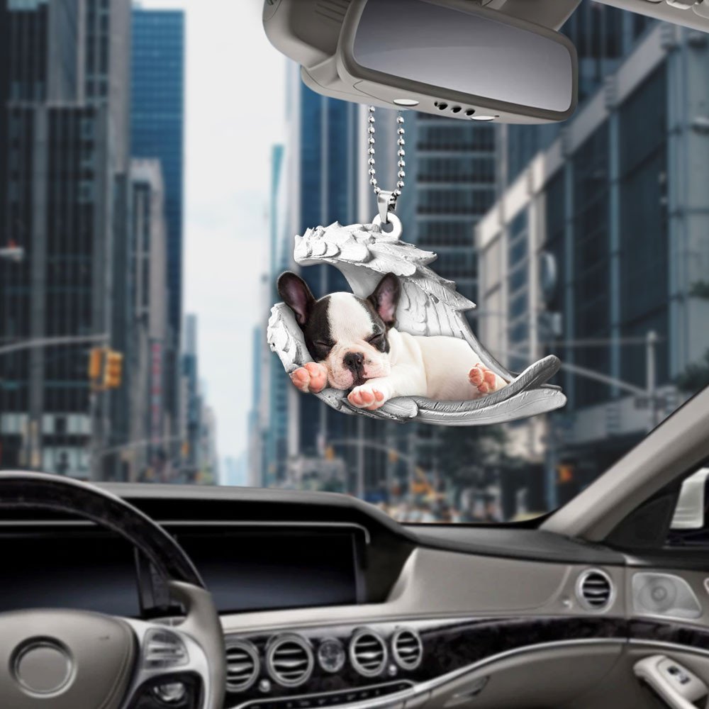 French Bulldog-2022 Sleeping Angel-Two Sided Ornament