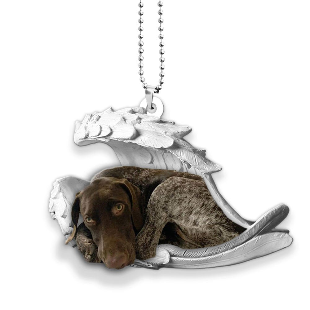 German Shorthaired Pointer-2022 Sleeping Angel-Two Sided Ornament