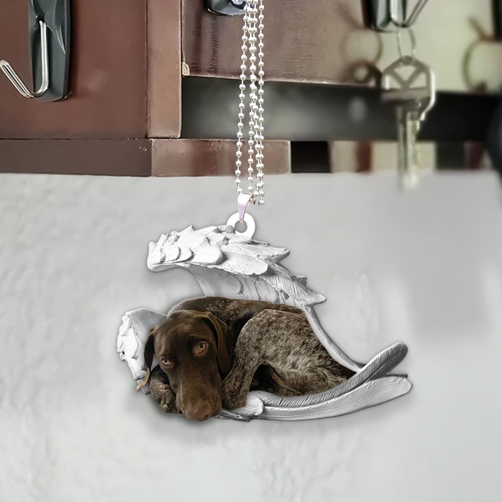 German Shorthaired Pointer-2022 Sleeping Angel-Two Sided Ornament