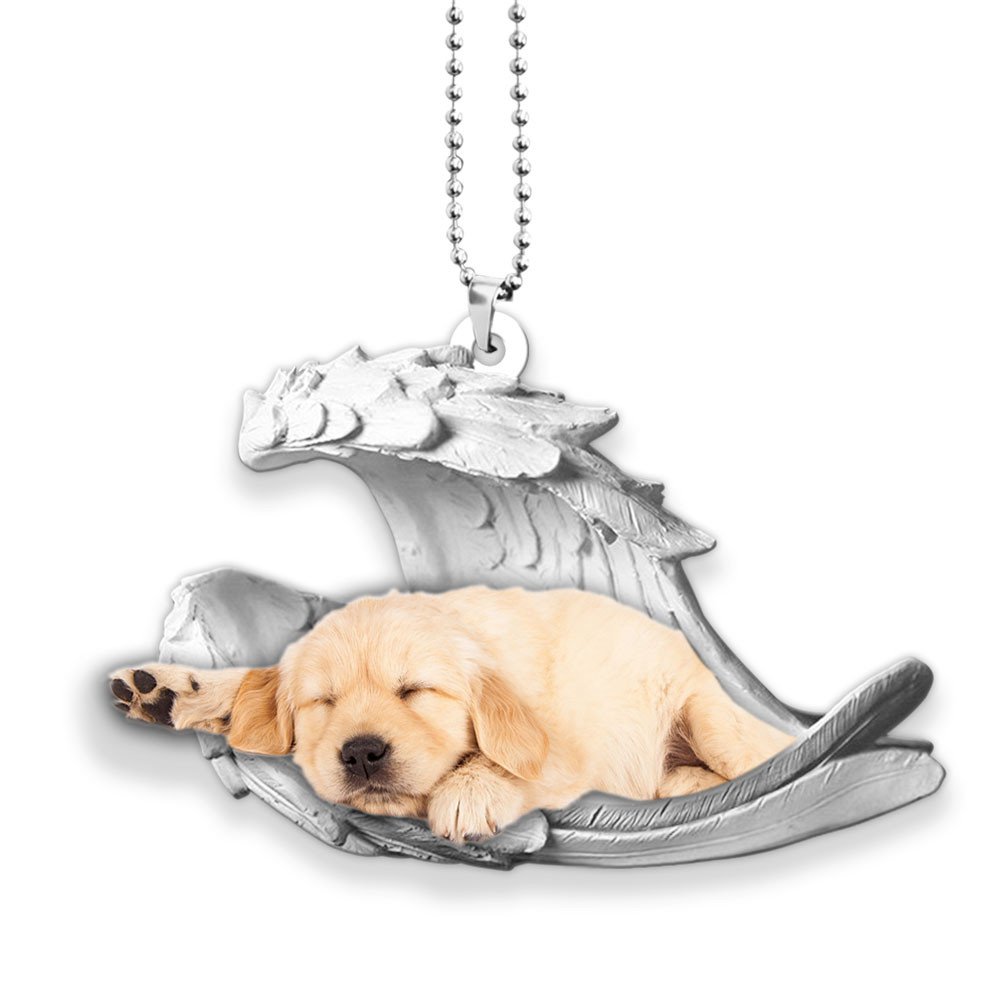 Golden Retrievern-2022 Sleeping Angel-Two Sided Ornament