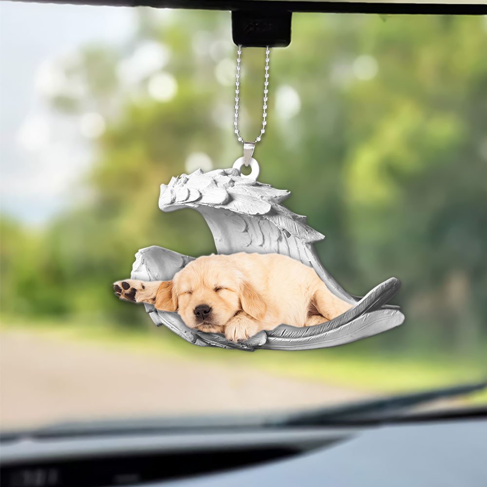 Golden Retrievern-2022 Sleeping Angel-Two Sided Ornament