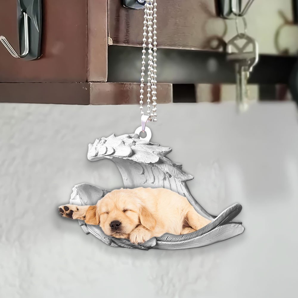 Golden Retrievern-2022 Sleeping Angel-Two Sided Ornament