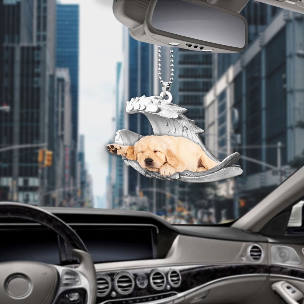 Golden Retrievern-2022 Sleeping Angel-Two Sided Ornament