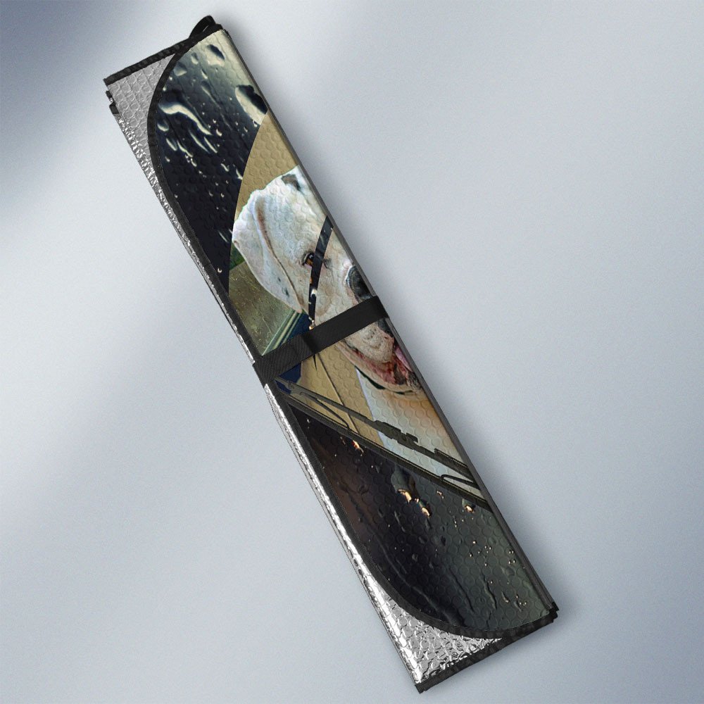 American Bulldog-Rainy Driving Car Sun Shade Cover Auto Windshield