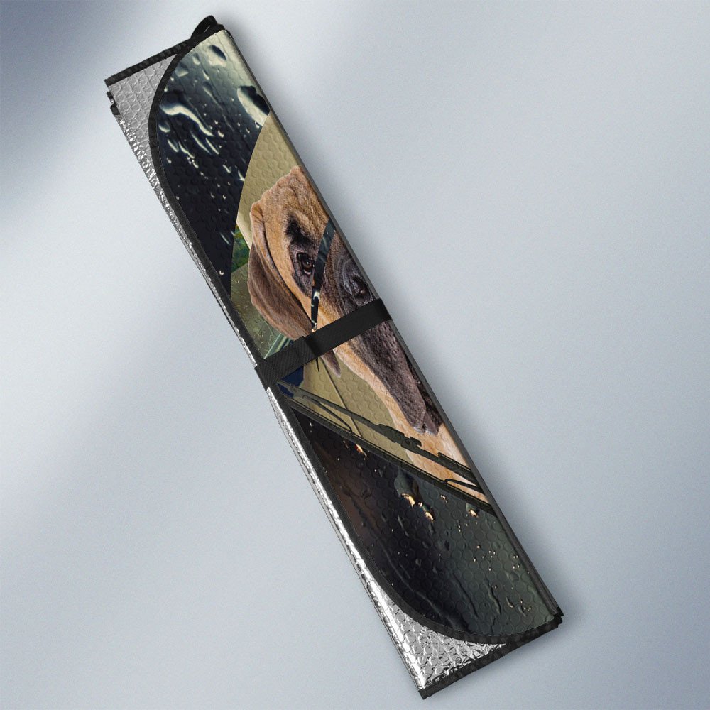 Bullmastiff-Rainy Driving Car Sun Shade Cover Auto Windshield