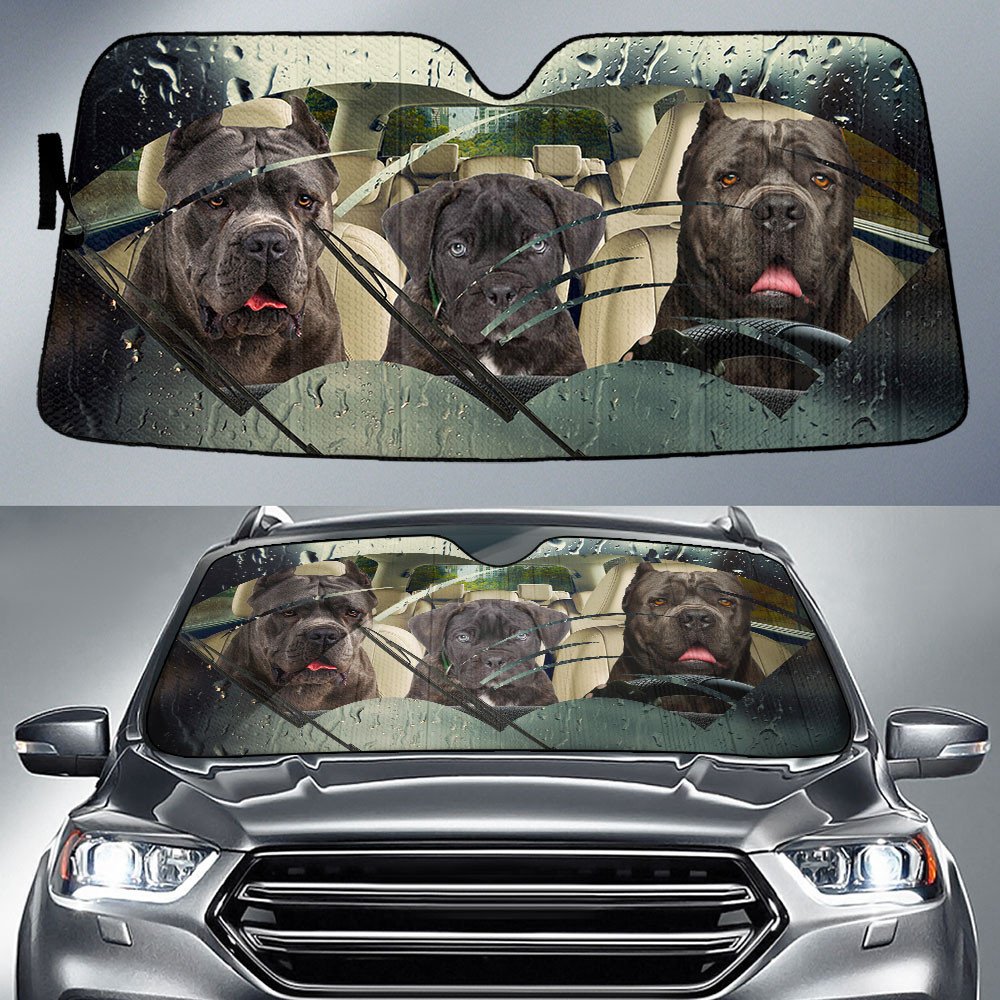 Cane Corso-Rainy Driving Car Sun Shade Cover Auto Windshield