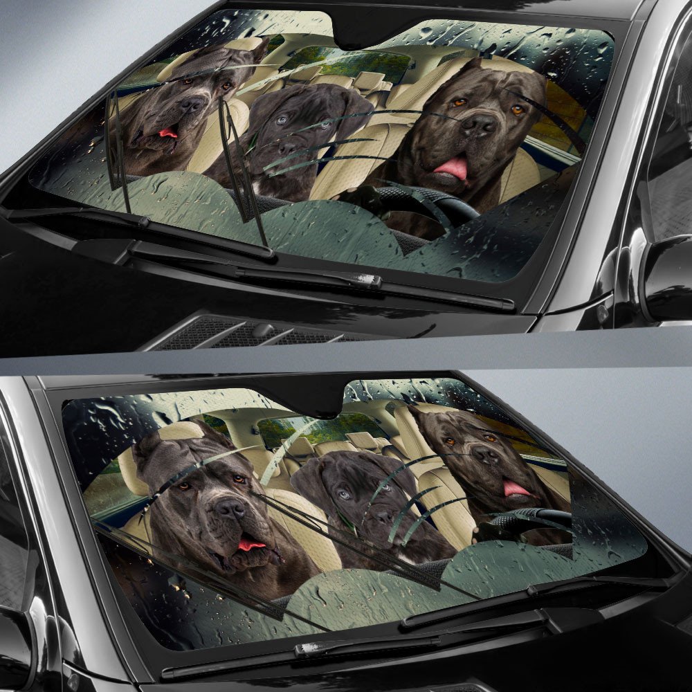 Cane Corso-Rainy Driving Car Sun Shade Cover Auto Windshield