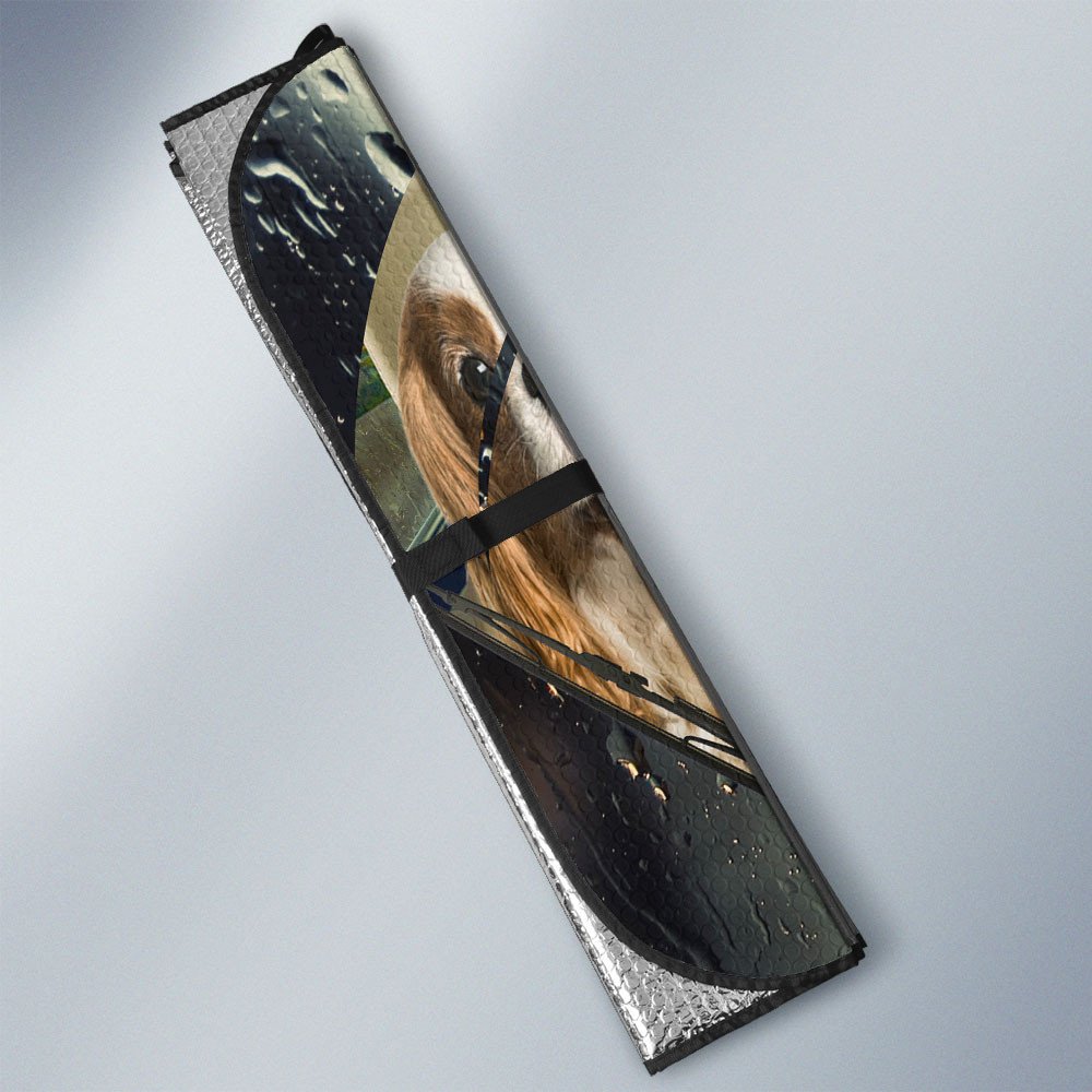 Cavalier King Charles Spaniel-Rainy Driving Car Sun Shade Cover Auto Windshield