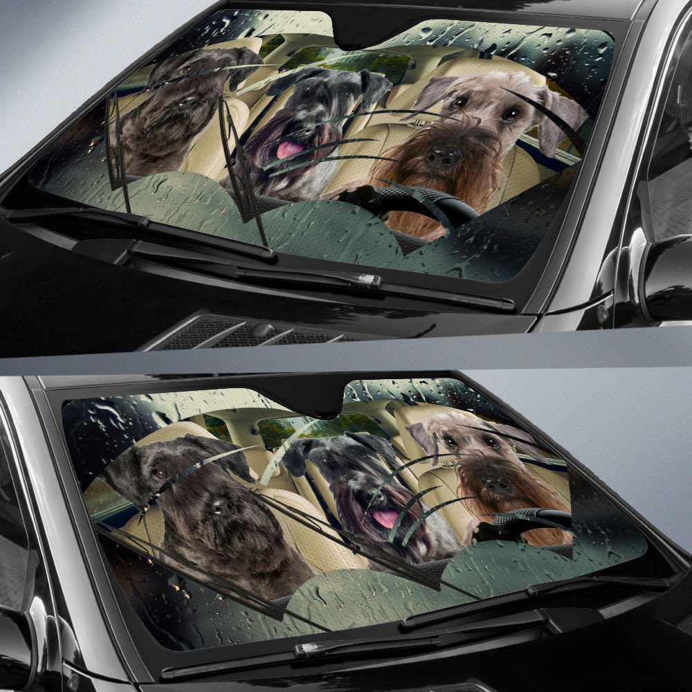 Cesky Terrier-Rainy Driving Car Sun Shade Cover Auto Windshield