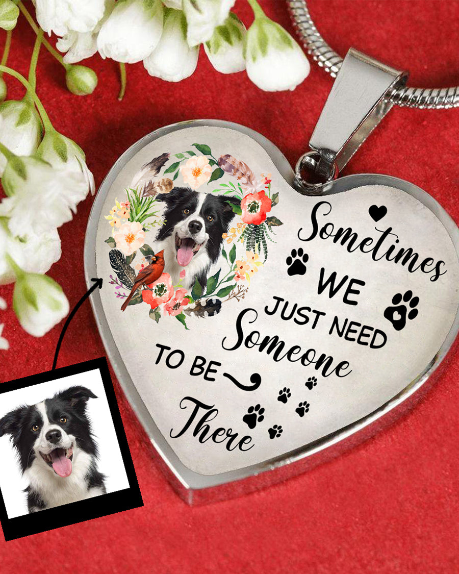 Personalized Memorial Heart Necklace-Someone To Be There Necklace