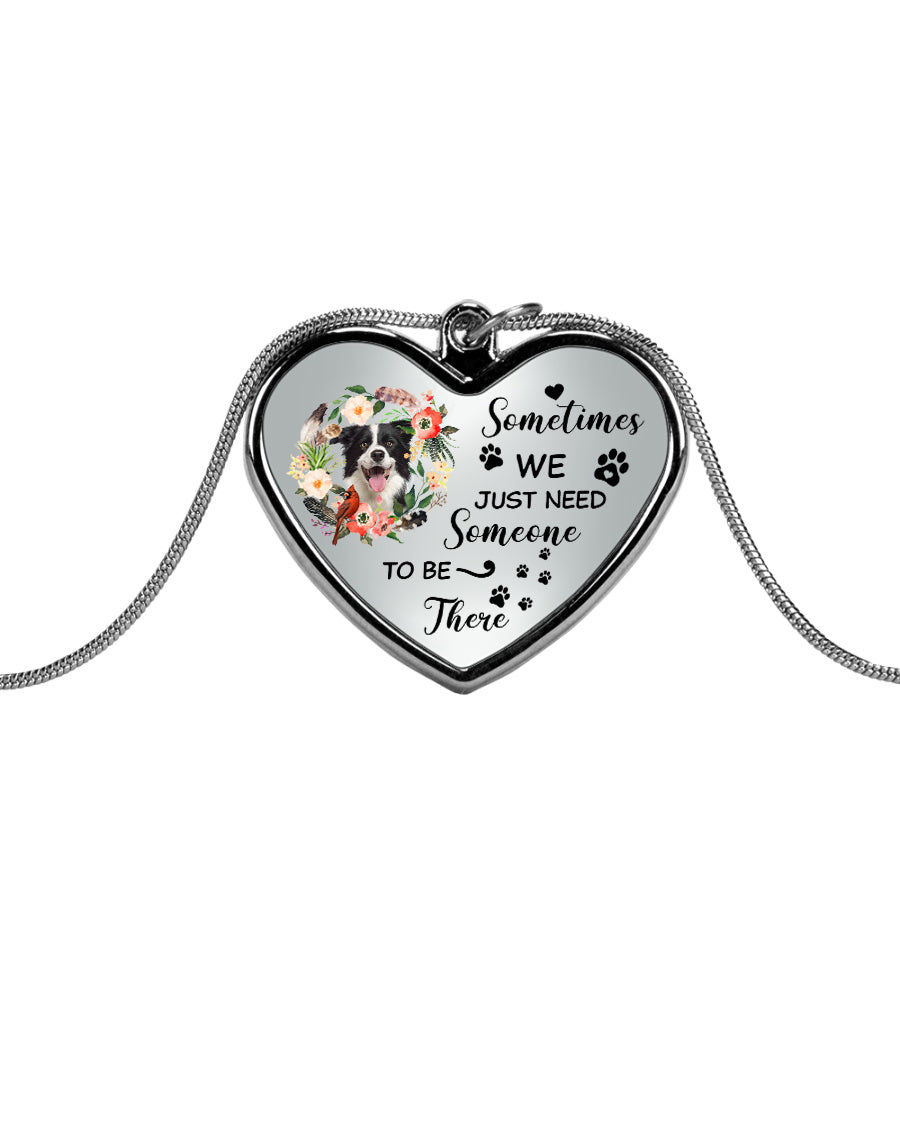 Personalized Memorial Heart Necklace-Someone To Be There Necklace