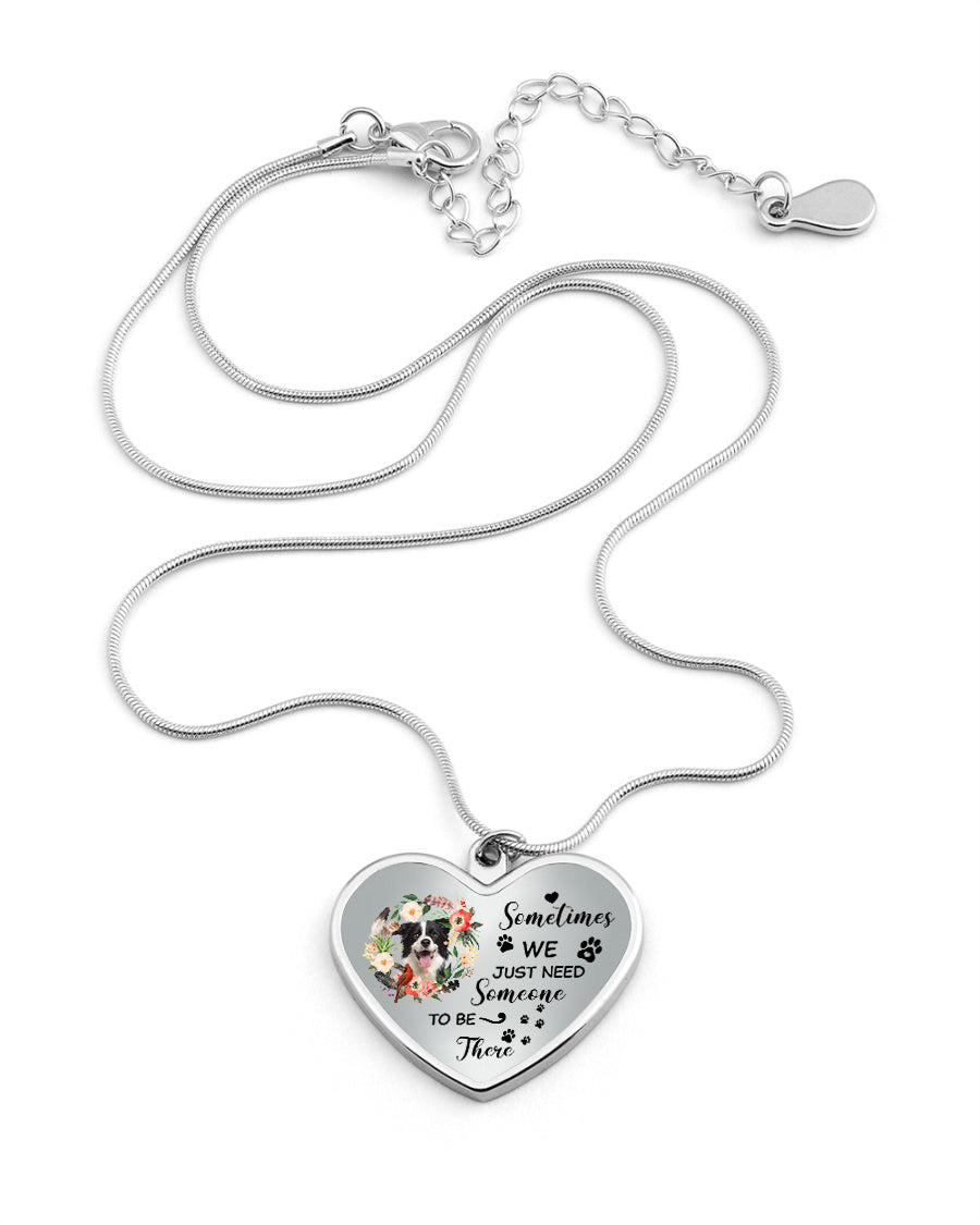 Personalized Memorial Heart Necklace-Someone To Be There Necklace