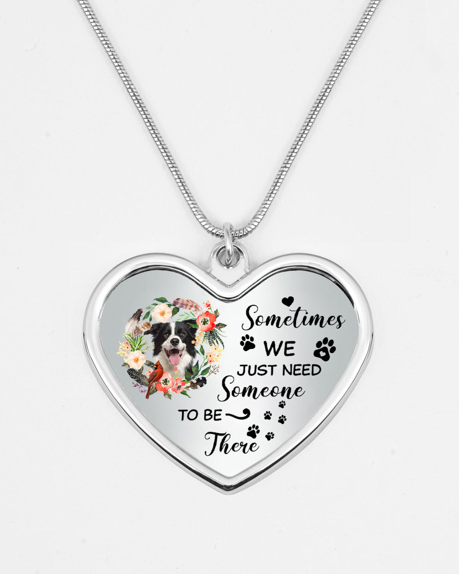 Personalized Memorial Heart Necklace-Someone To Be There Necklace