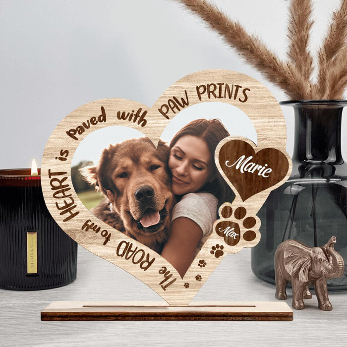 Custom Personalized Memorial Dog Mom Personalized Upload Photo Wooden Plaque