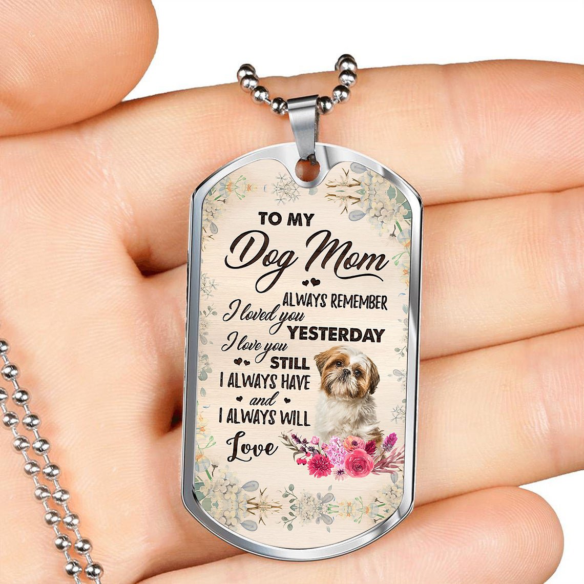 Dog Mom-shih tzu-Luxury Necklace
