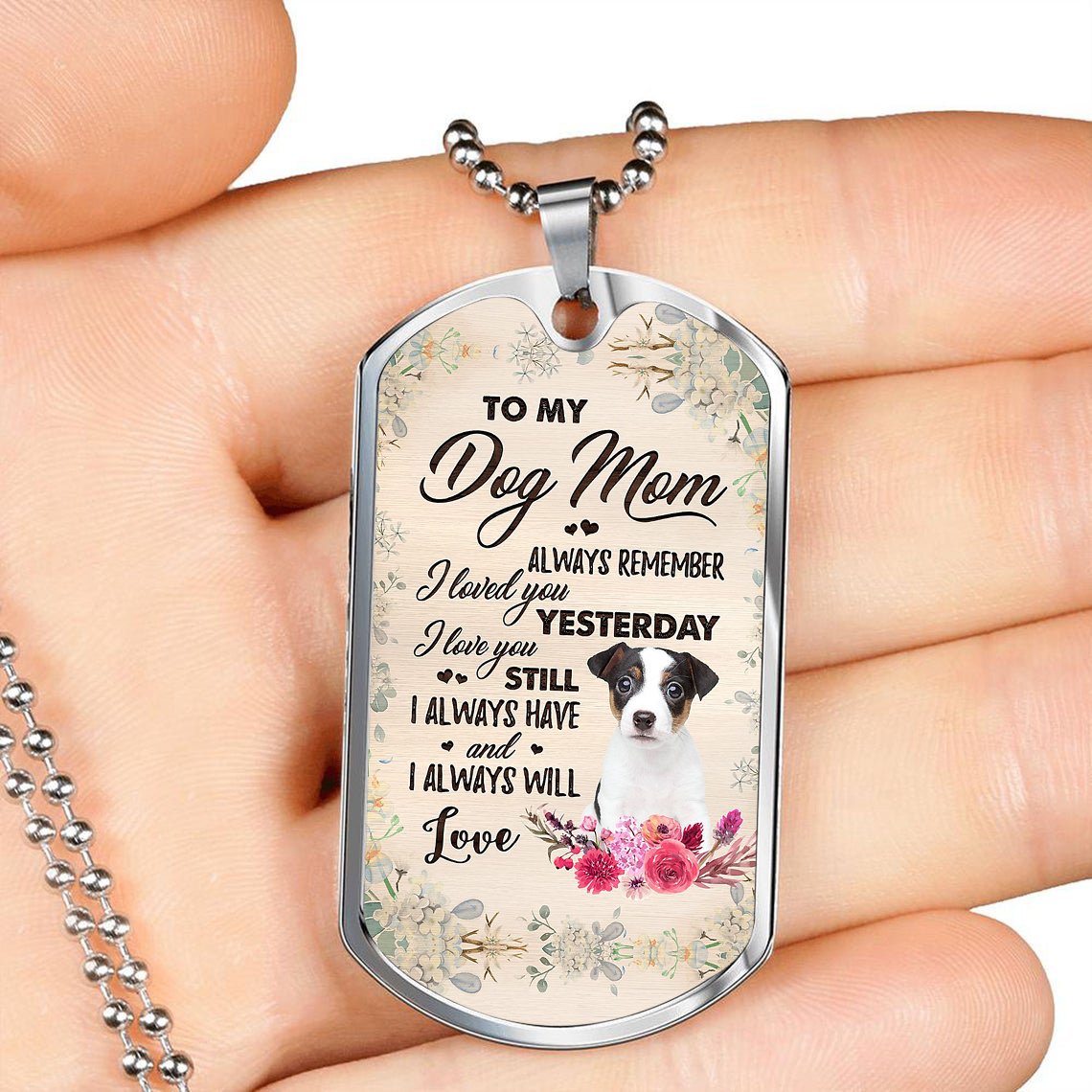 Dog Mom-Jack Russell Terrier 2-Luxury Necklace