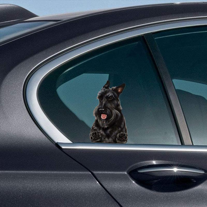 Scottish Terrier-On The Move Window Car Sticker