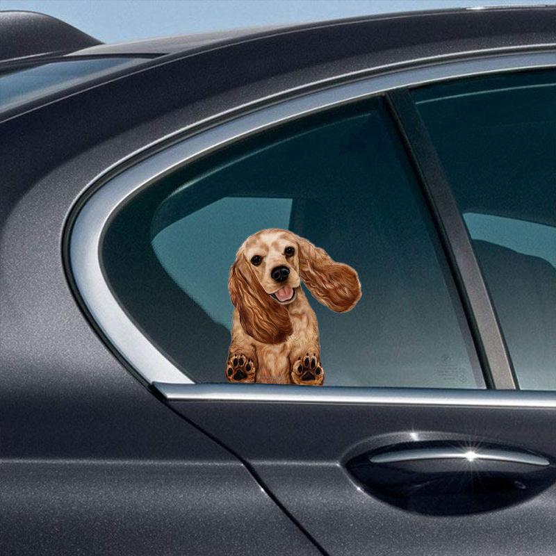 Cocker Spaniel-On The Move Window Car Sticker