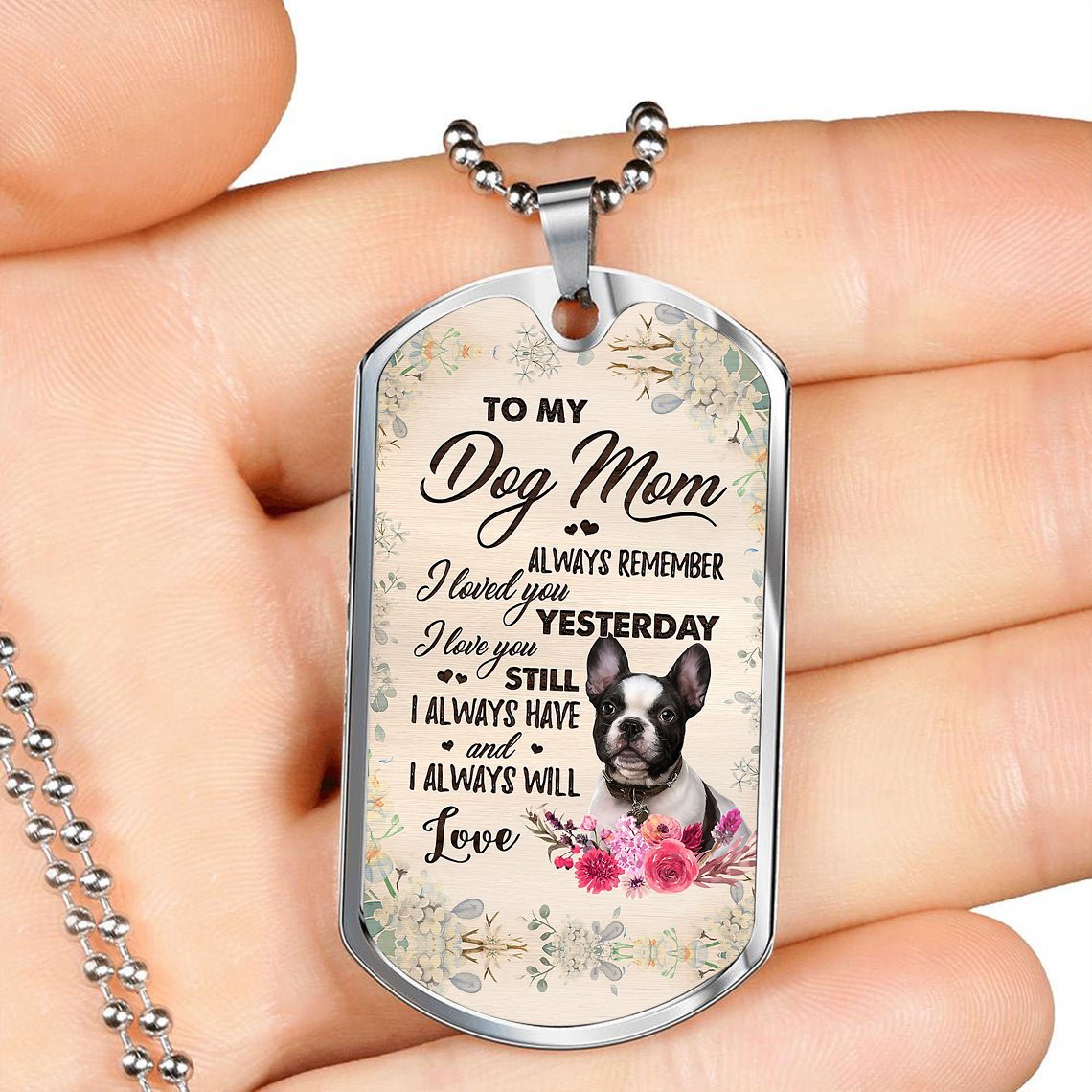 Dog Mom-French Bulldog 2-Luxury Necklace