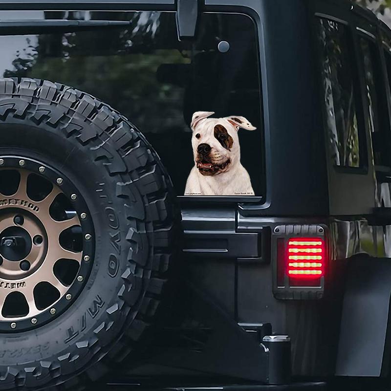 American Bulldog-On The Move Window Car Sticker