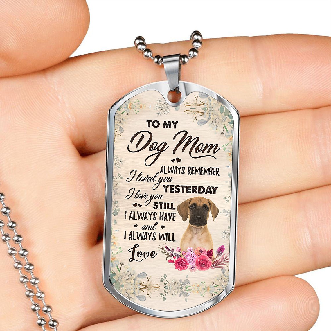 Dog Mom-Great Dane-Luxury Necklace