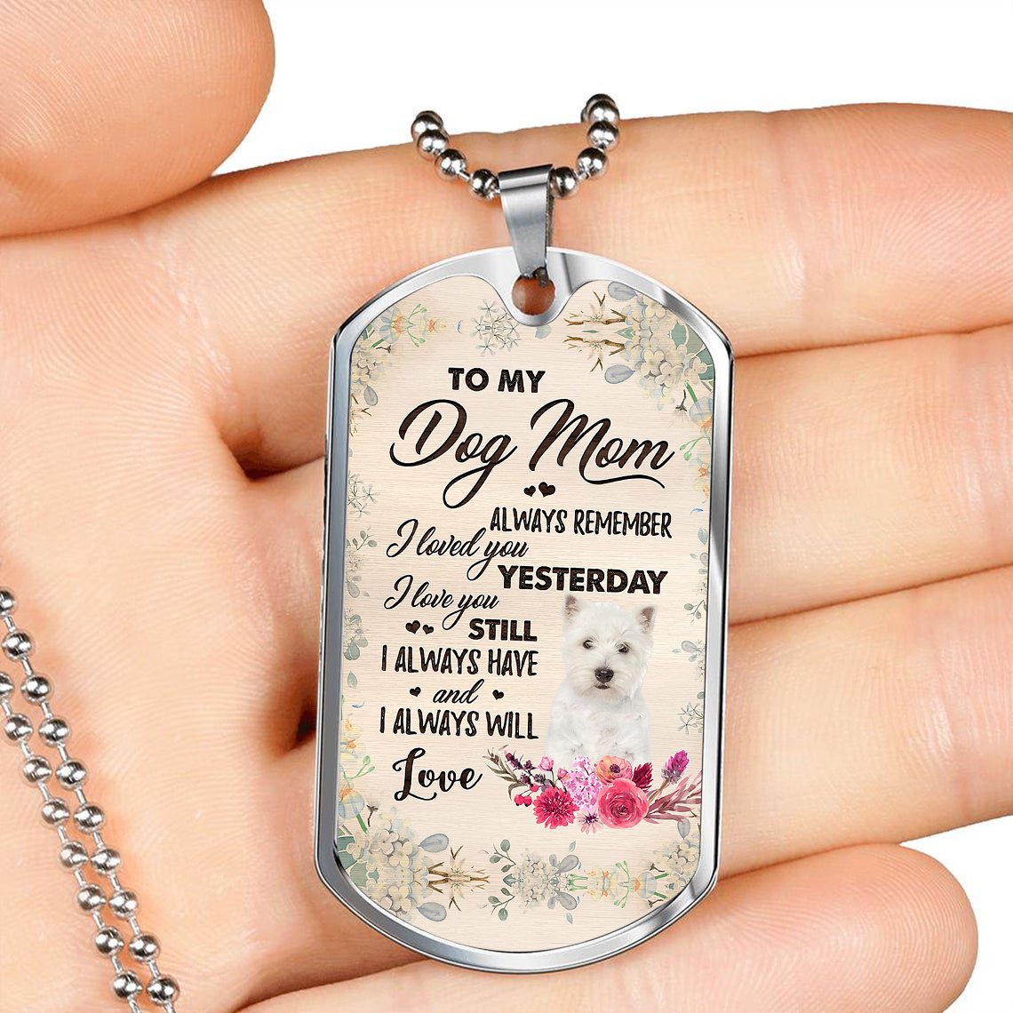Dog Mom-West Highland White Terrier-Luxury Necklace