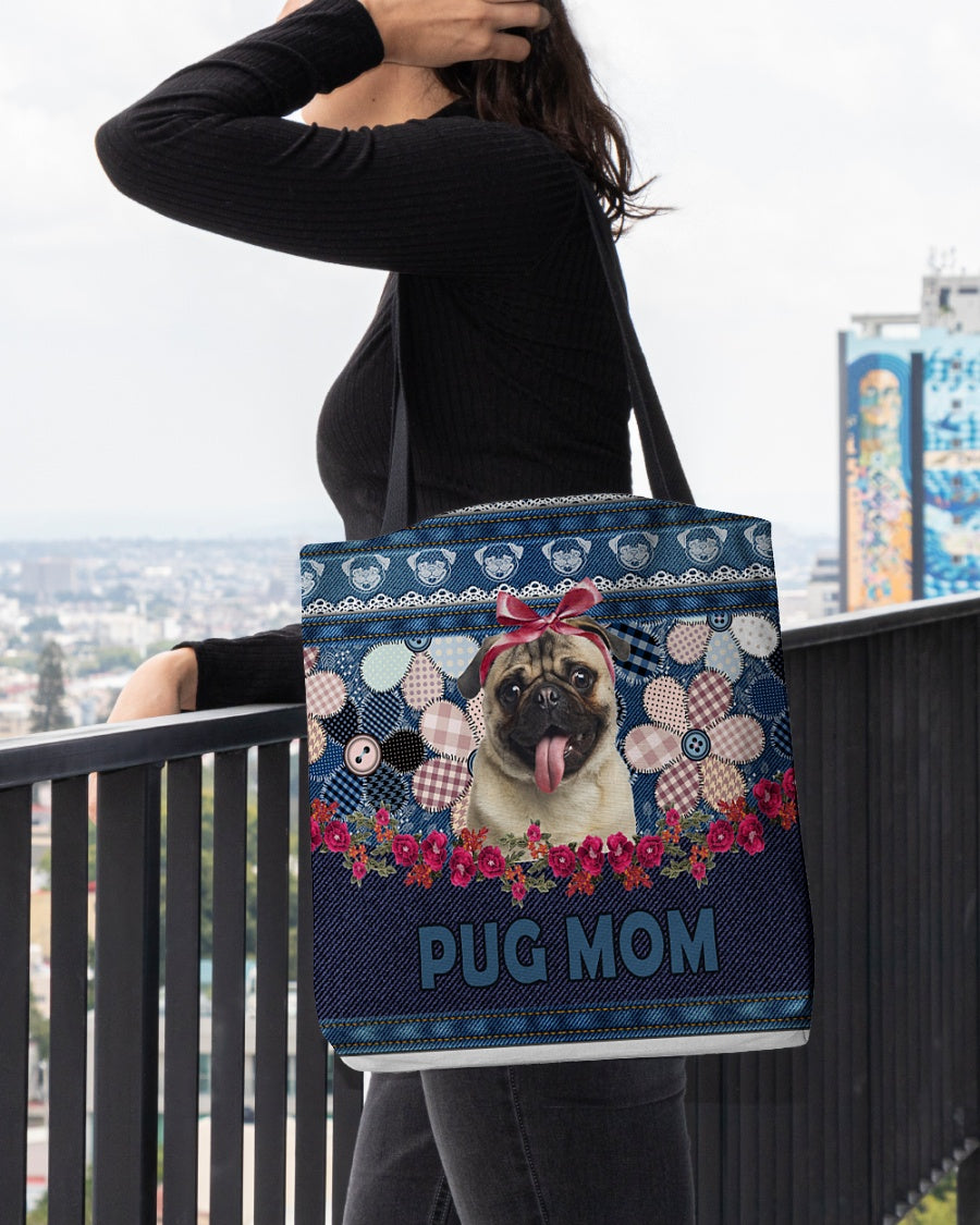 PUG-Flower Jean Gift for you-Cloth Tote Bag