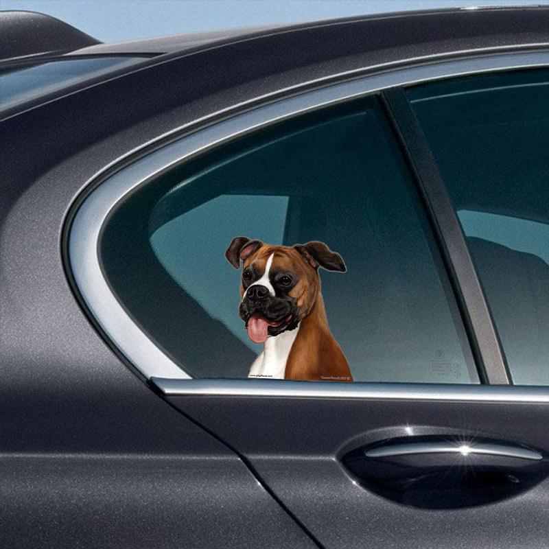 Boxer (Uncropped)-On The Move Window Car Sticker