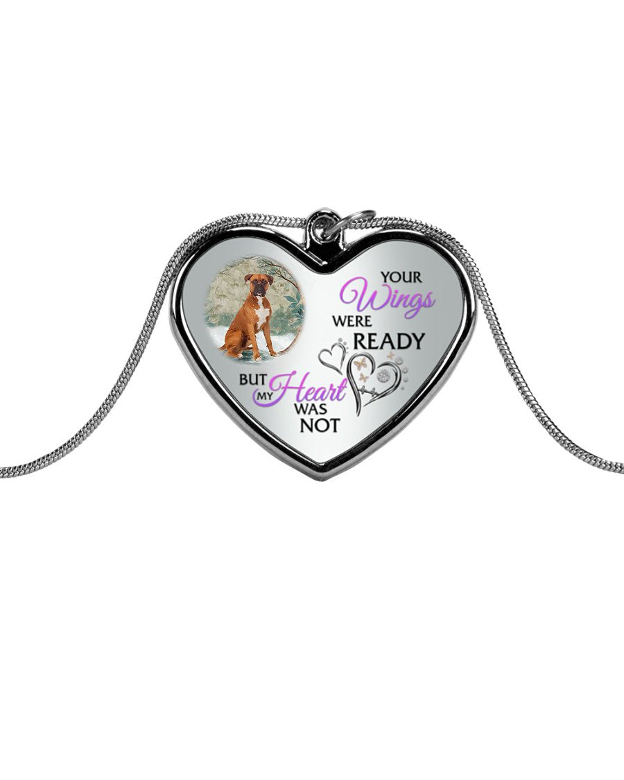 BOXER Your Wings Metallic Heart Necklace