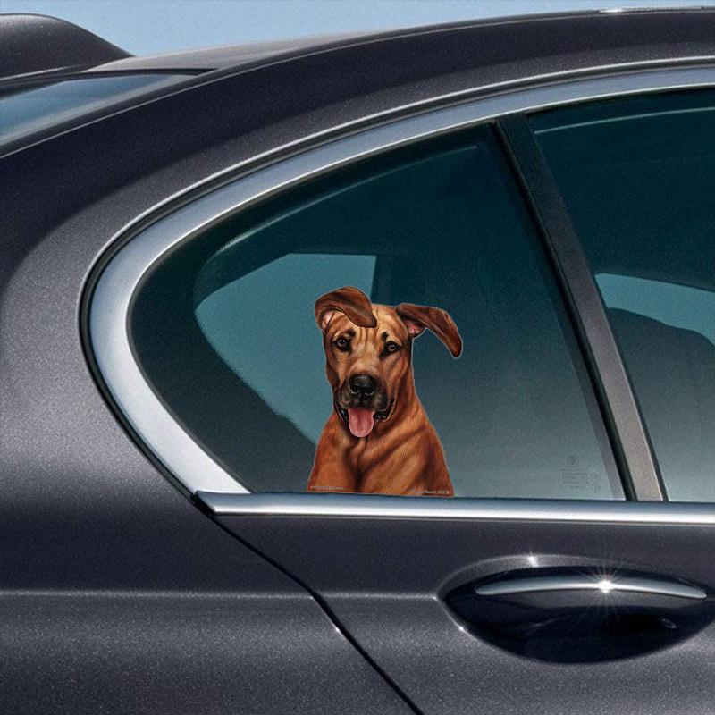 Rhodesian Ridgeback-On The Move Window Car Sticker