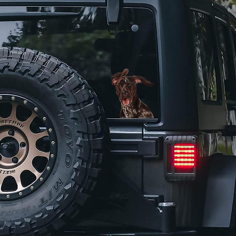 German Shorthair Pointer-On The Move Window Car Sticker