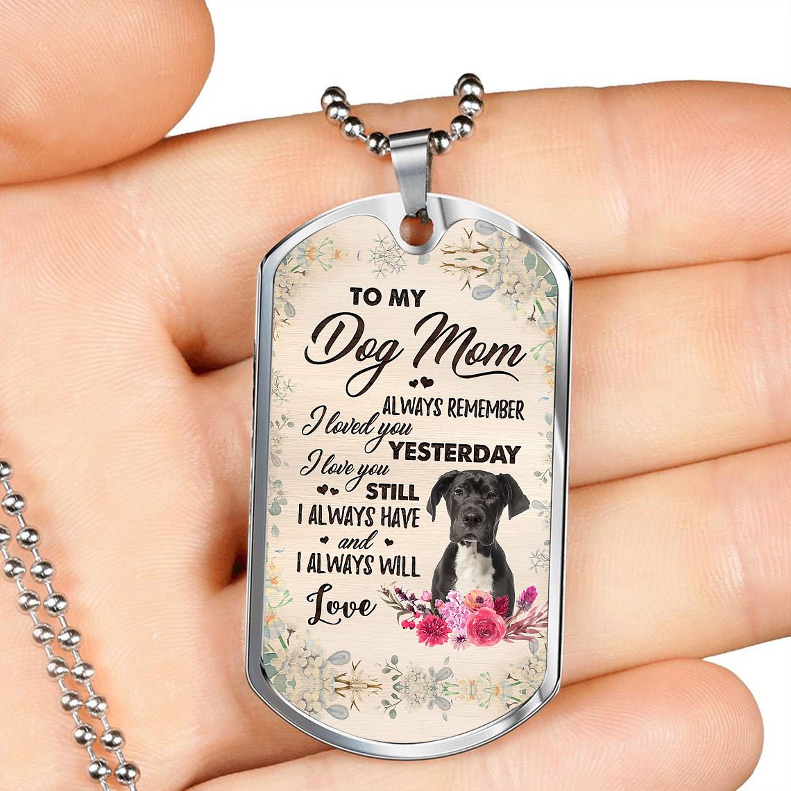 Dog Mom-Great Dane 1-Luxury Necklace