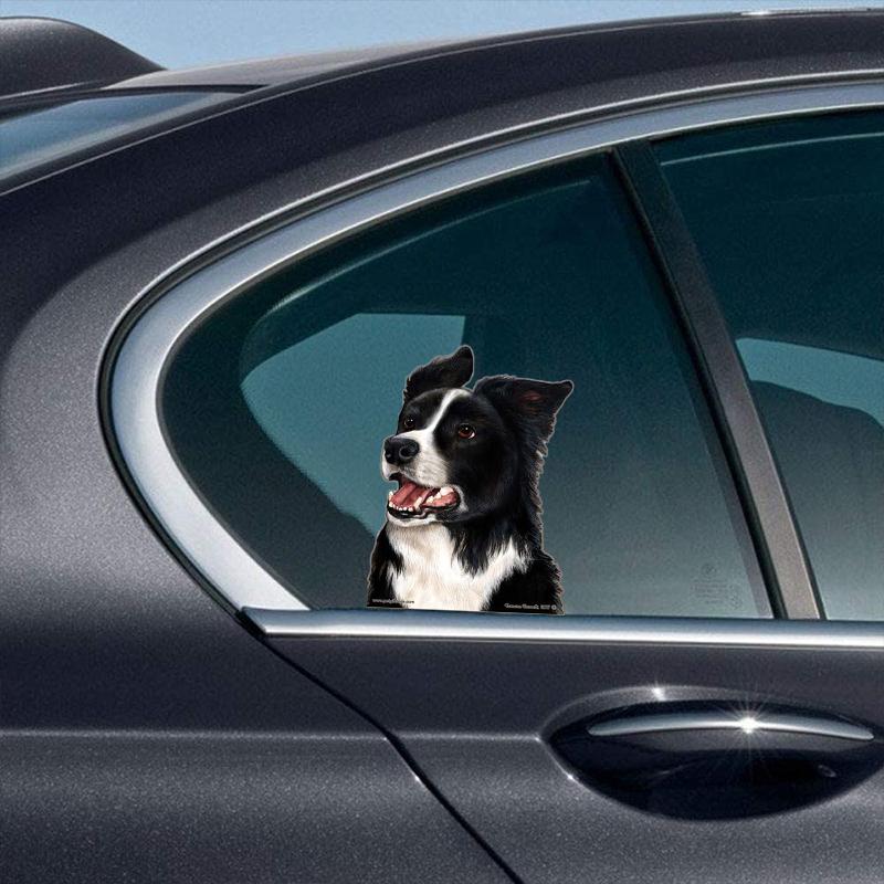 Border Collie-On The Move Window Car Sticker