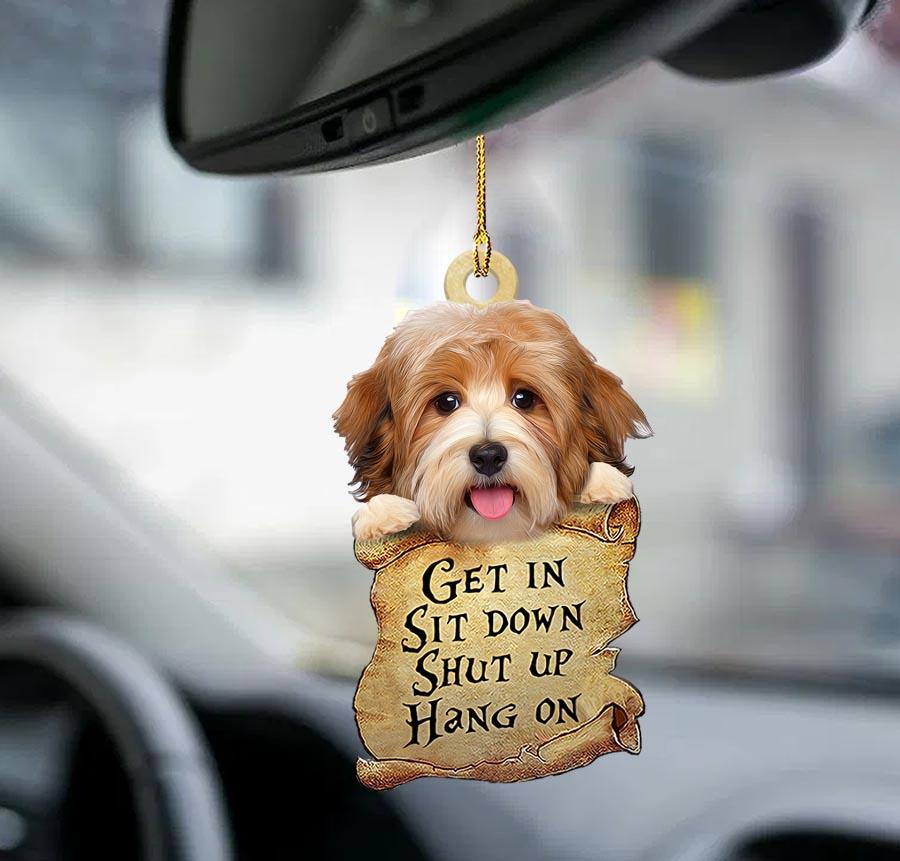 Havanese get in two sided ornament