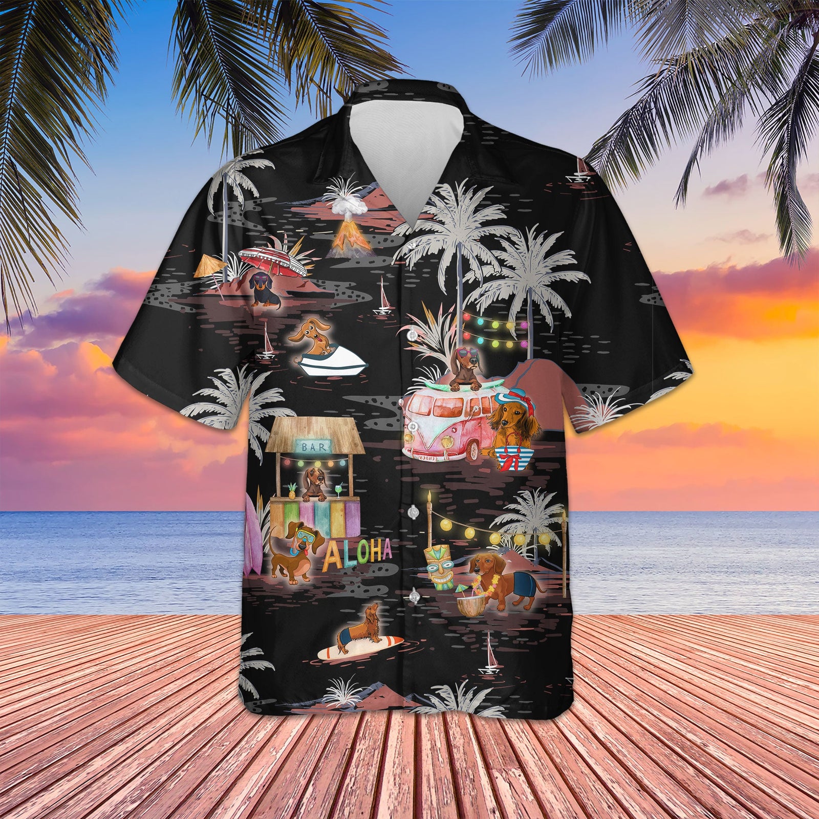 Night On The Beach Hawaiian Shirt