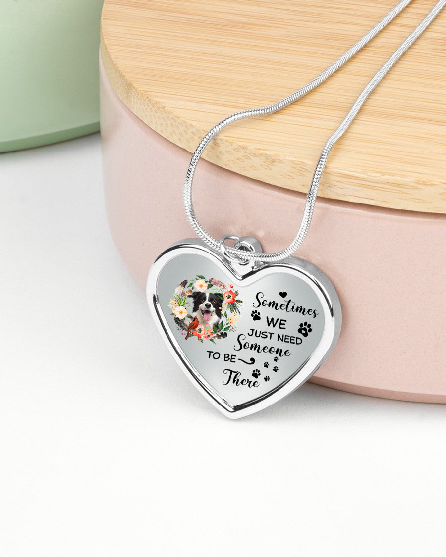 Personalized Memorial Heart Necklace-Someone To Be There Necklace