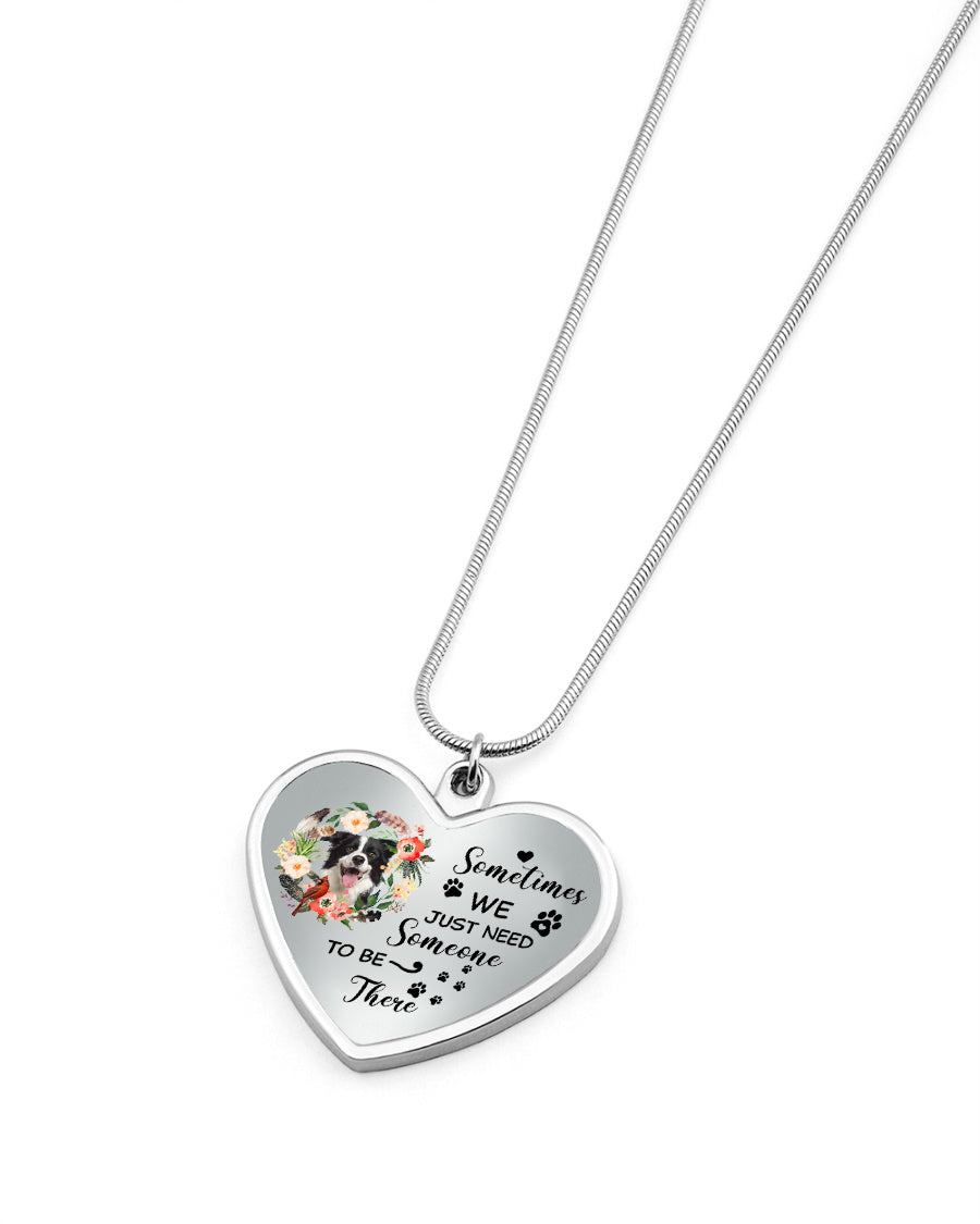 Personalized Memorial Heart Necklace-Someone To Be There Necklace