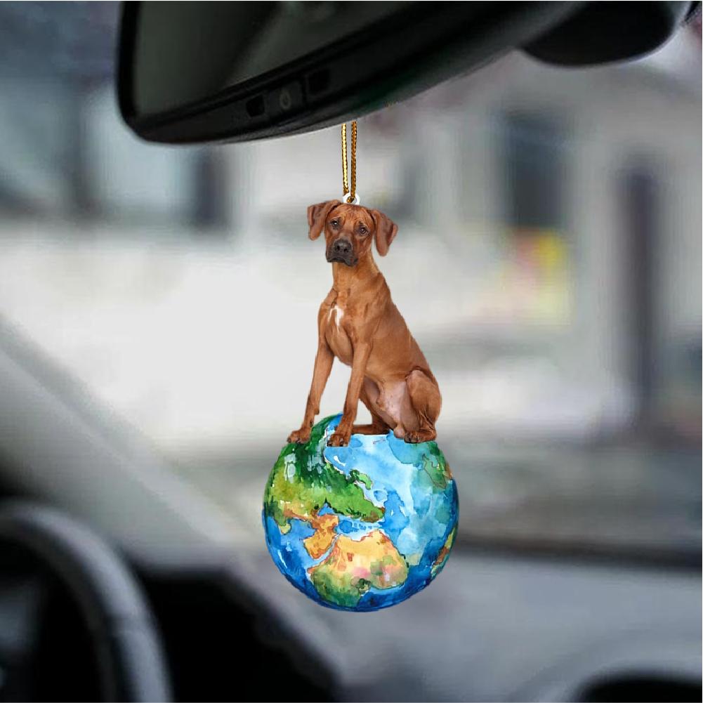 Rhodesian Ridgeback-Around My Dog-Two Sided Ornament