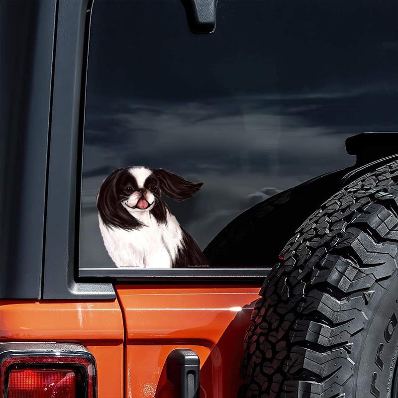 Japanese Chin-On The Move Window Car Sticker