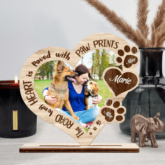 Custom Personalized Memorial Dog Mom Personalized Upload Photo Wooden Plaque