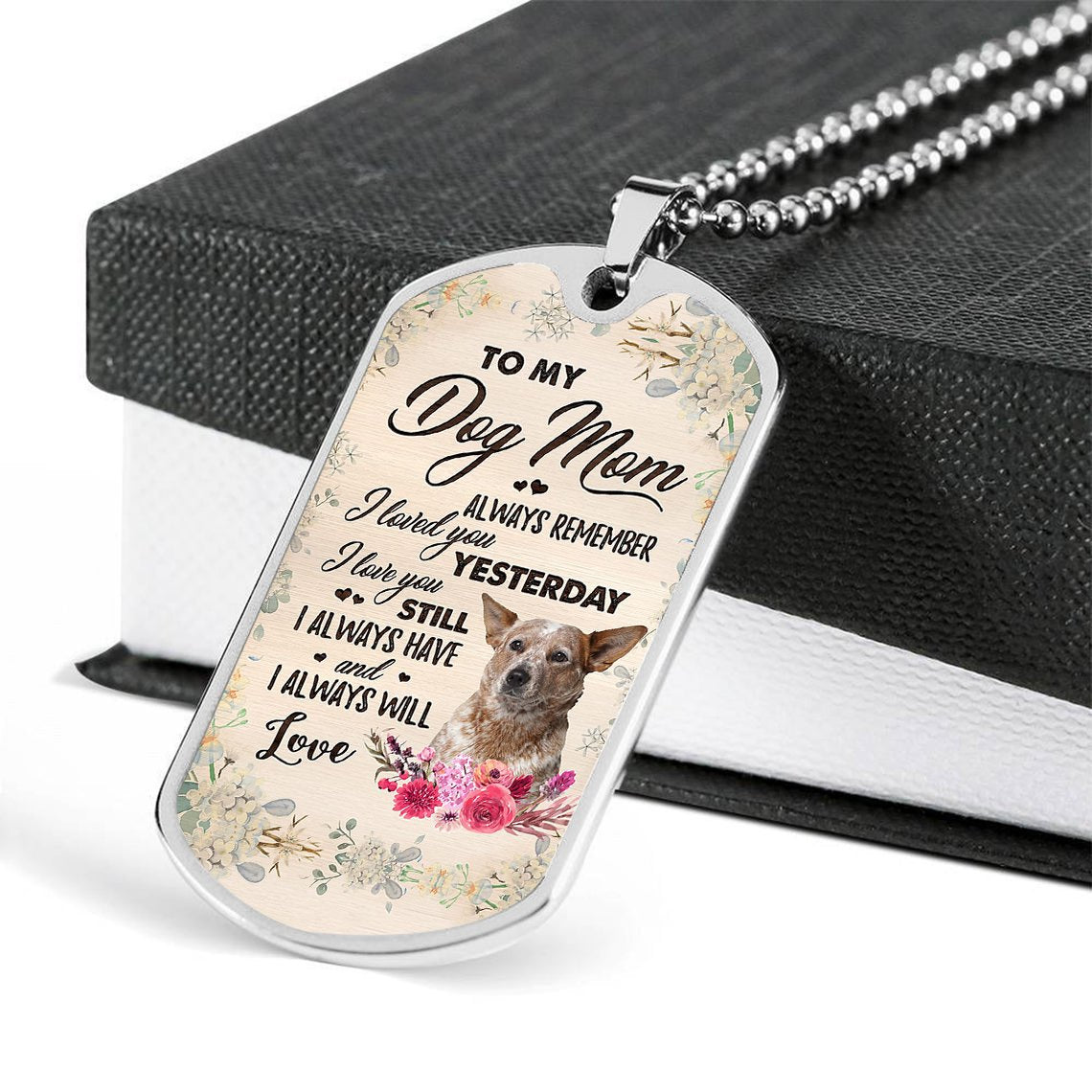Dog Mom- RED Heeler-Luxury Necklace