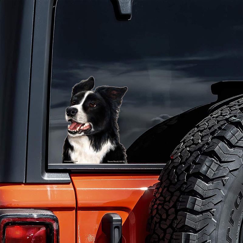 Border Collie-On The Move Window Car Sticker