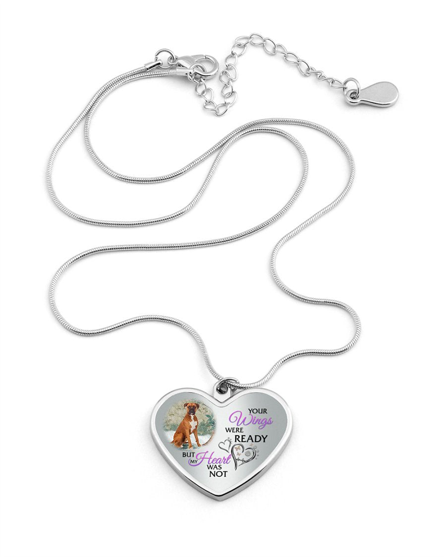 BOXER Your Wings Metallic Heart Necklace
