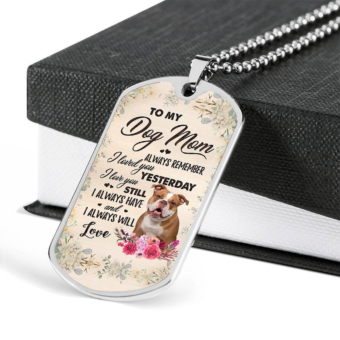 Dog Mom-Old English Bulldog-Luxury Necklace