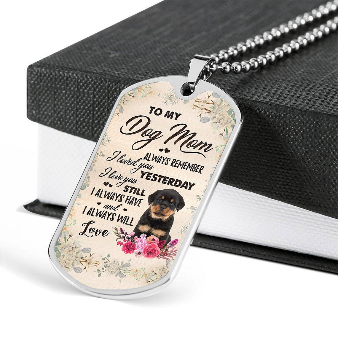 Dog Mom-Rottweiler 2-Luxury Necklace