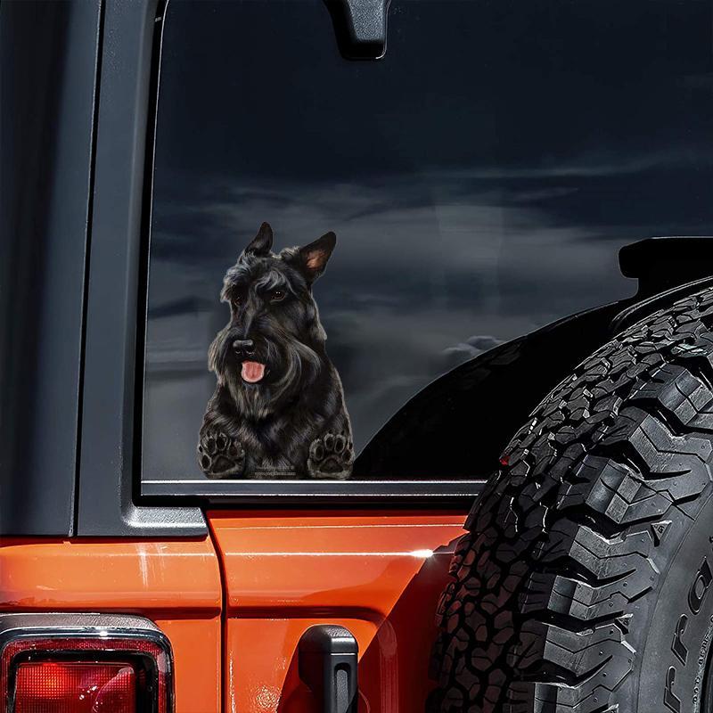Scottish Terrier-On The Move Window Car Sticker